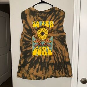 Empyre Olive and Tan Tie-Dye Tee